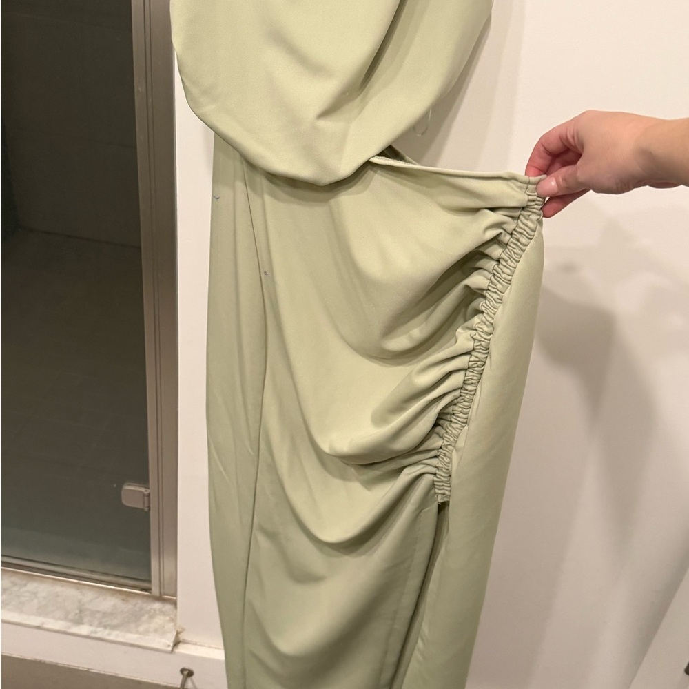 Princess Polly Light Green Ruched Dress